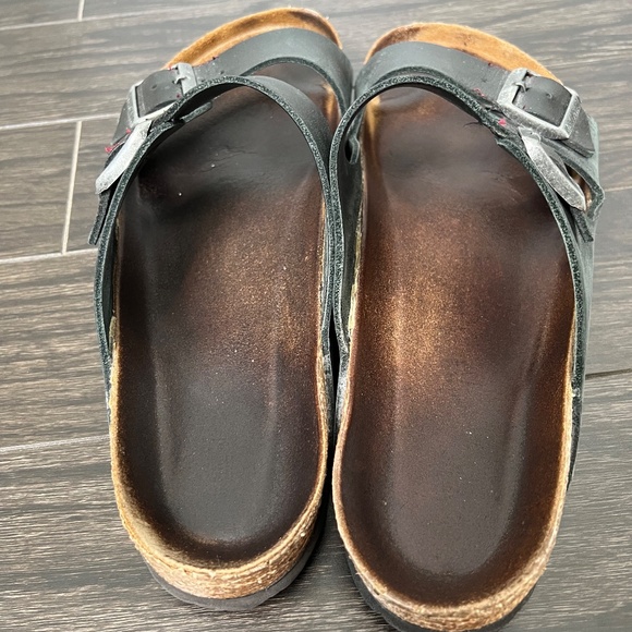 Birkenstock Size 44 Arizona Soft Footbed Oiled Leather - Black - Picture 3 of 7